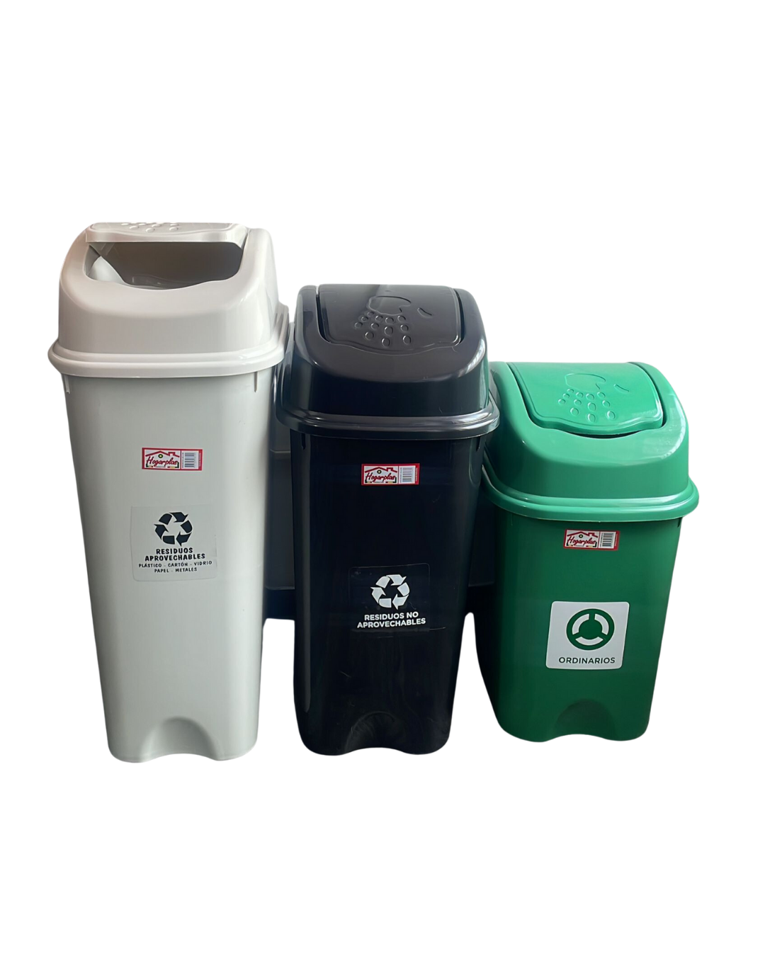 Punto ecológico X3 canecas - HOGAR PLAST