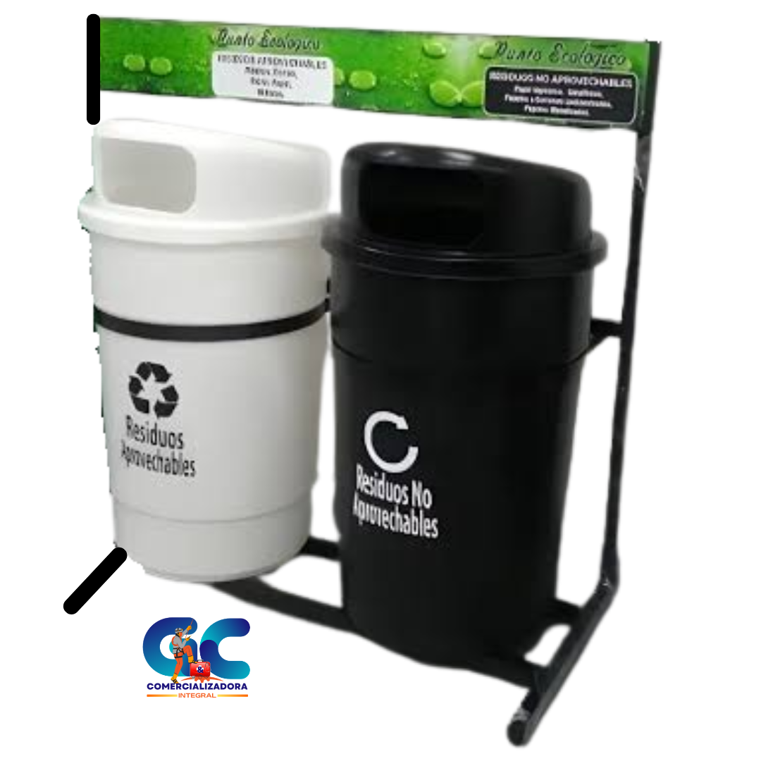 PUNTO ECOLOGICO X 2 CANECAS COLORES DEL NUEVO CODIGO