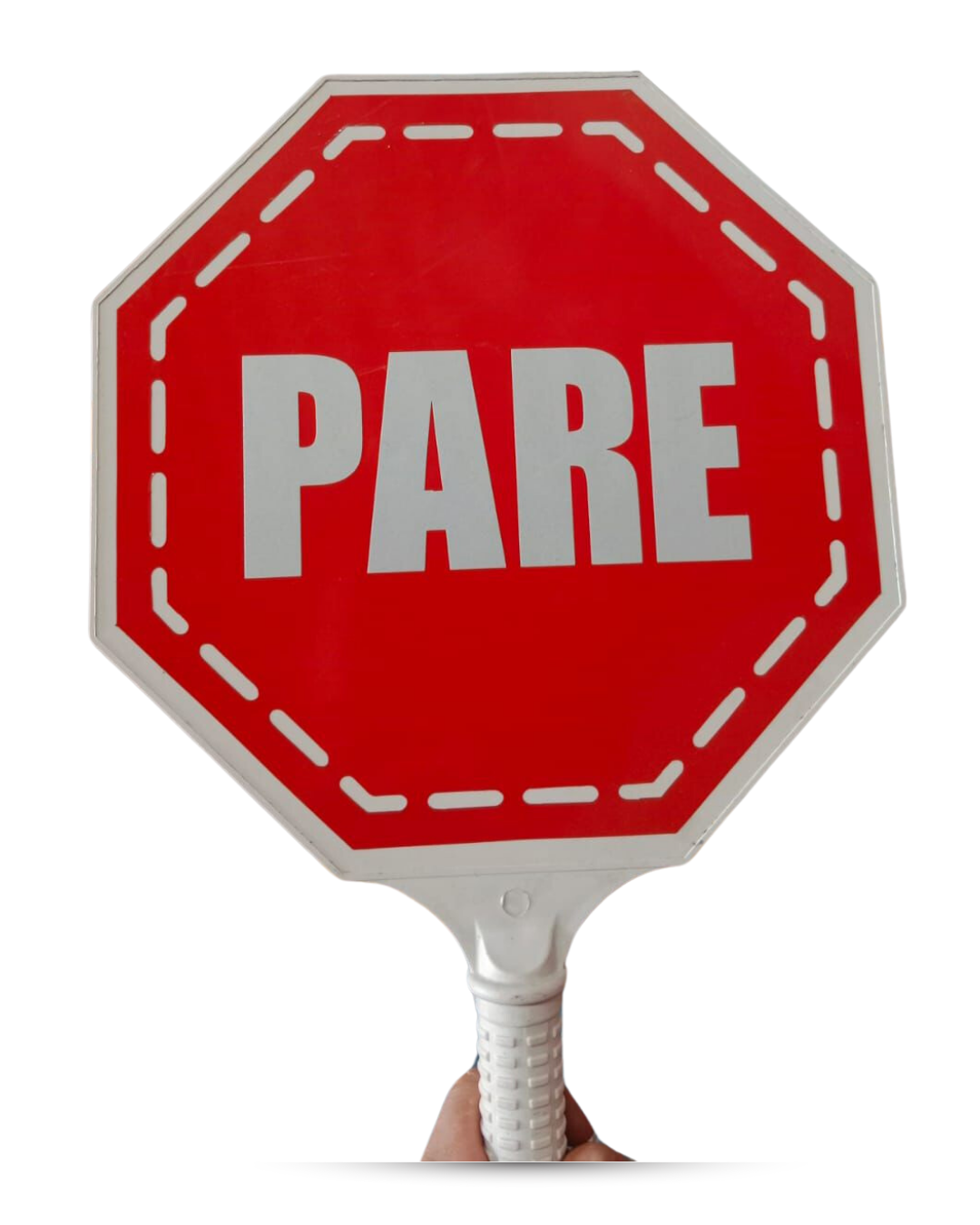 Paleta de señalización pare y siga