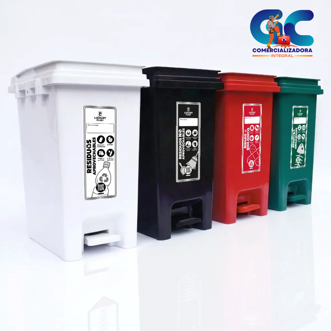 CANECA DE BASURA TAPA PEDAL COLORES AUTORIZADOS NUEVO CODIGO