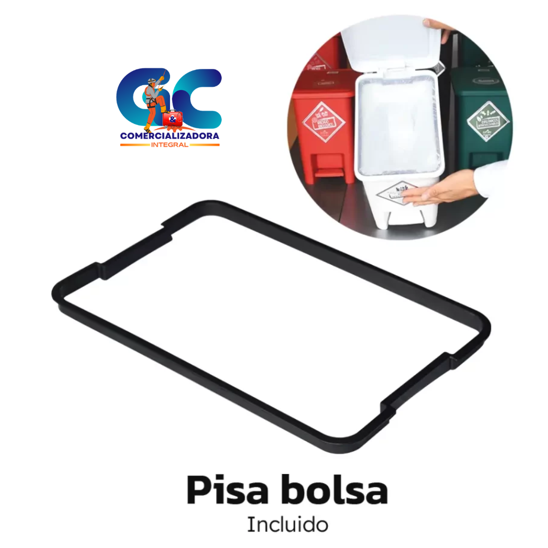 CANECA DE BASURA TAPA PEDAL COLORES AUTORIZADOS NUEVO CODIGO