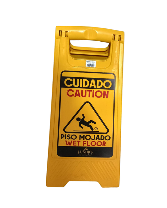 Señal de piso mojado