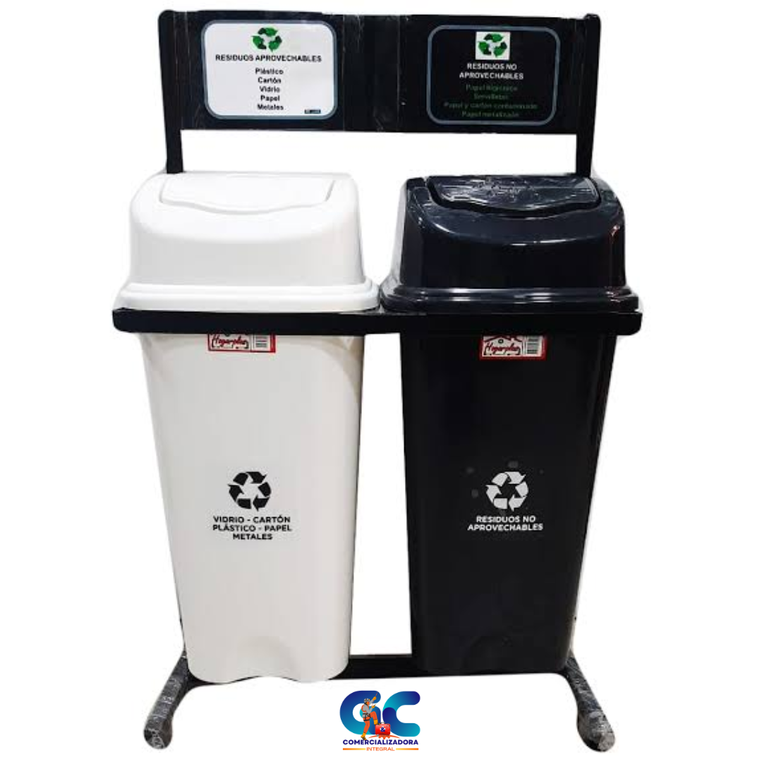 PUNTO ECOLOGICO X 2 CANECAS COLORES DEL NUEVO CODIGO