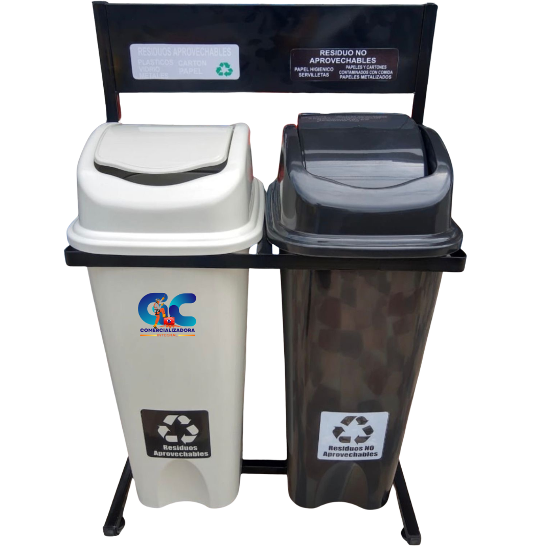 PUNTO ECOLOGICO X 2 CANECAS COLORES DEL NUEVO CODIGO